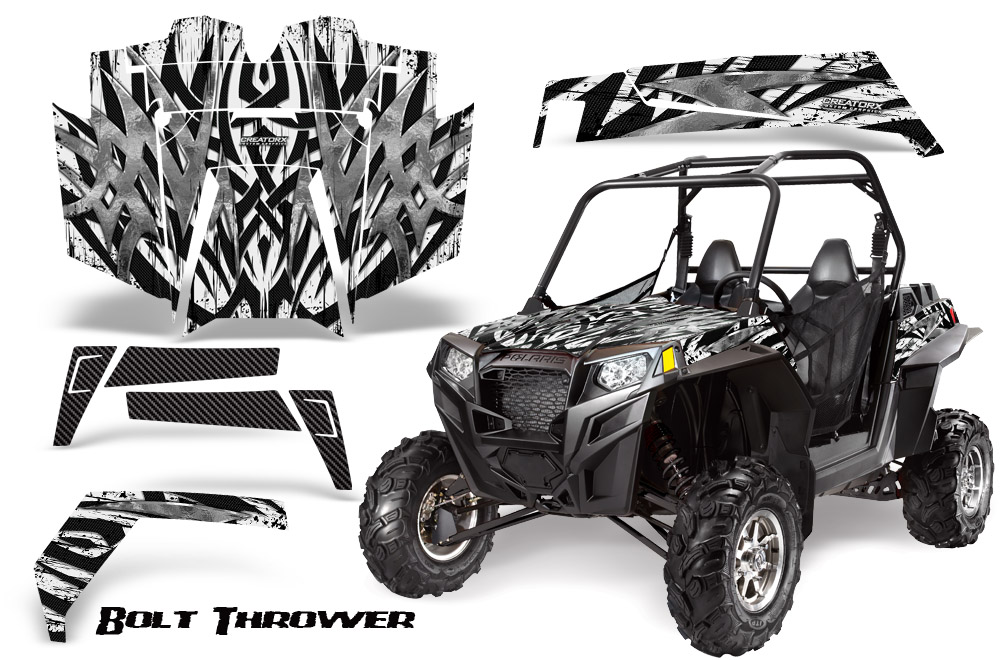 RZR 900 2011 Graphics Kit Bolt Thrower White